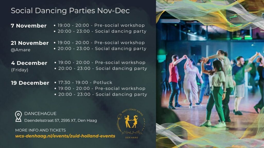 West Coast Swing Den Haag – Social Dancing Party (Sinterklaas Edition) in Leidschendam-Voorburg